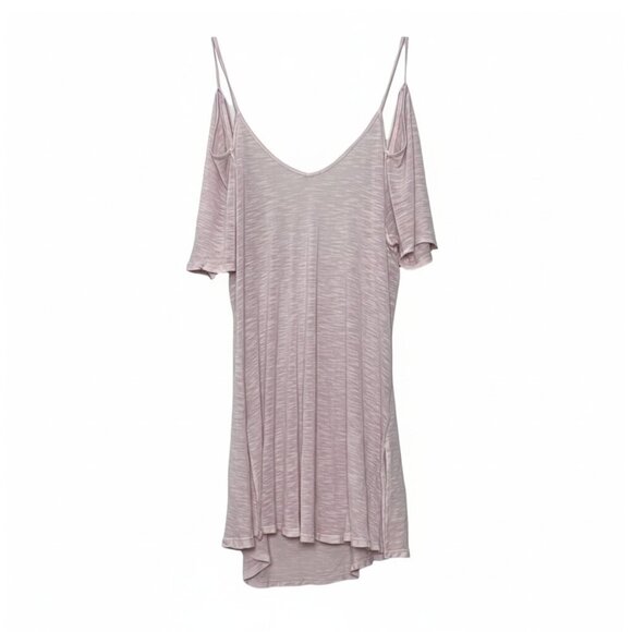 C&C California Tops - NWT C&C California Cold Shoulder Semi-Sheer Pink Tunic Top Sz. M